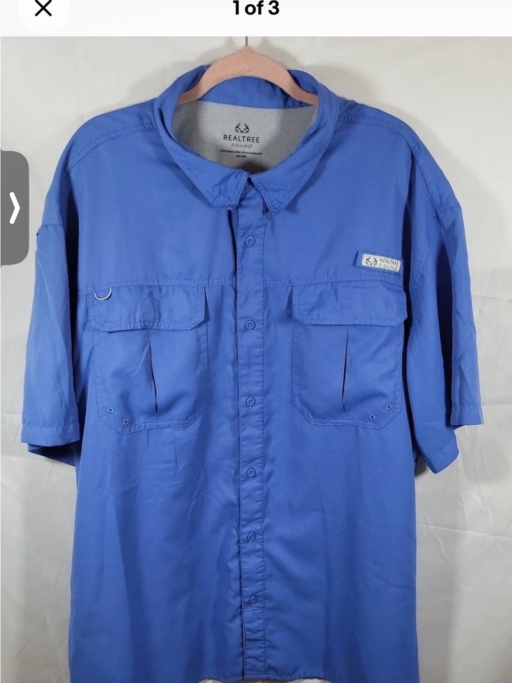 Field & Stream Light Blue Performance Button-Up Shirt Sz XL EUC